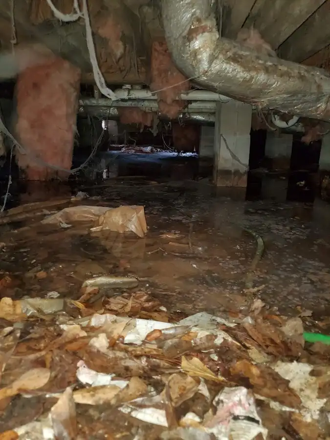 Crawl space flood assessment for Commercial Water Damage Restoration in El Centro